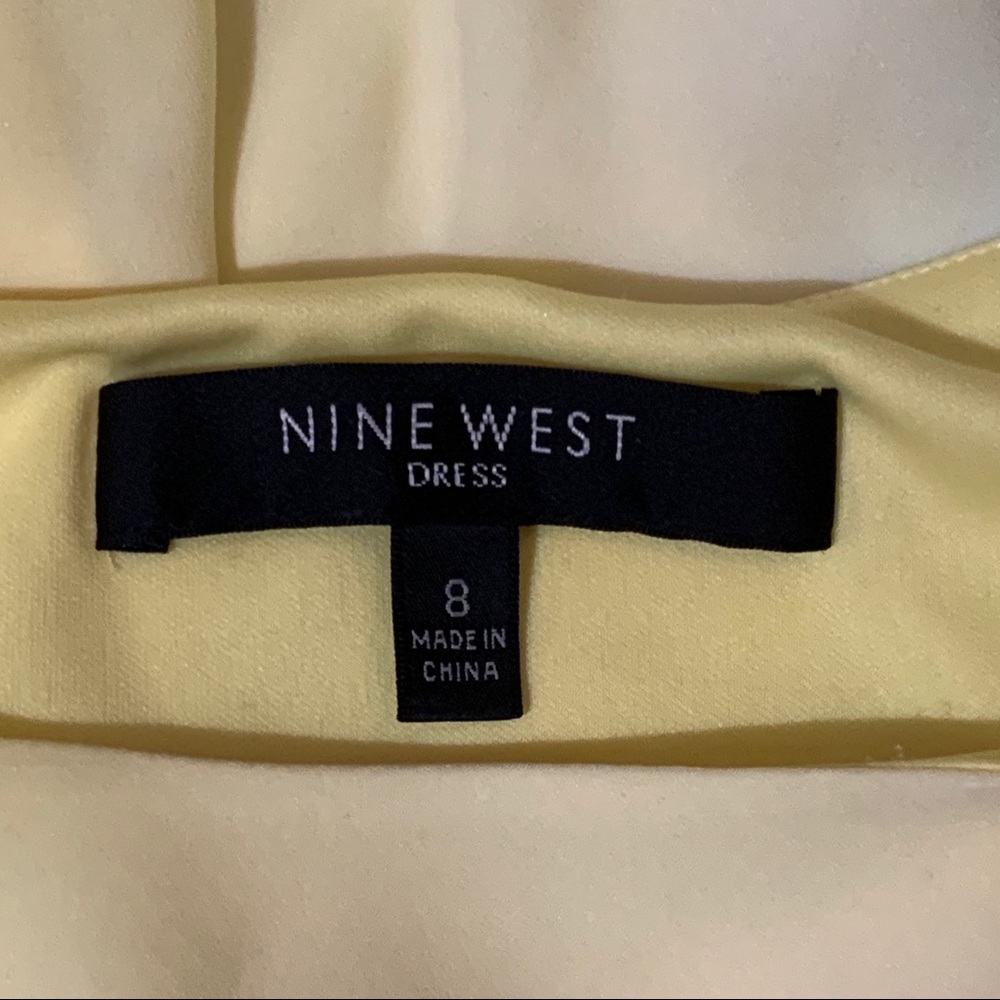Nine West 100% Silk Layered Ruffles Dress Size 8 - Picture 4 of 7
